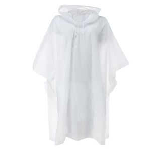 CTM Adult Waterproof Reusable Rain Poncho by Wootie